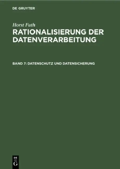Buy Datenschutz Und Datensicherung (English, Horst Futh) — BookShops.in