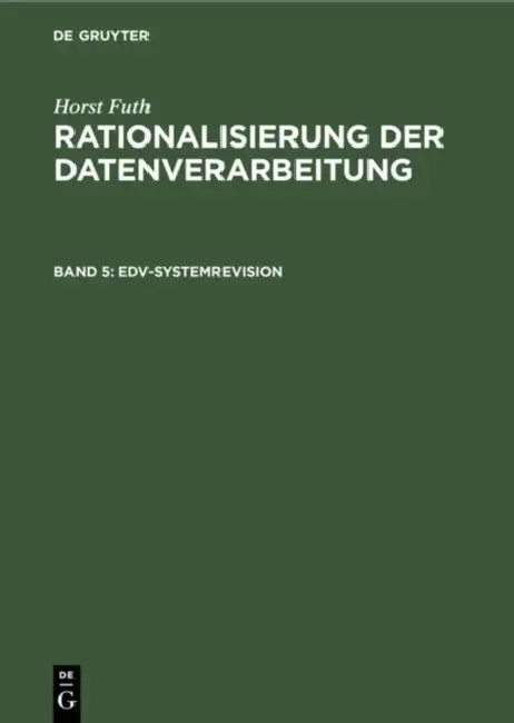 Buy Edv-Systemrevision (English, Horst Futh) — BookShops.in