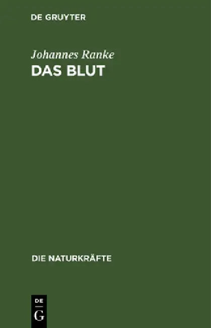 Buy Das Blut (English, Johannes Ranke) — BookShops.in
