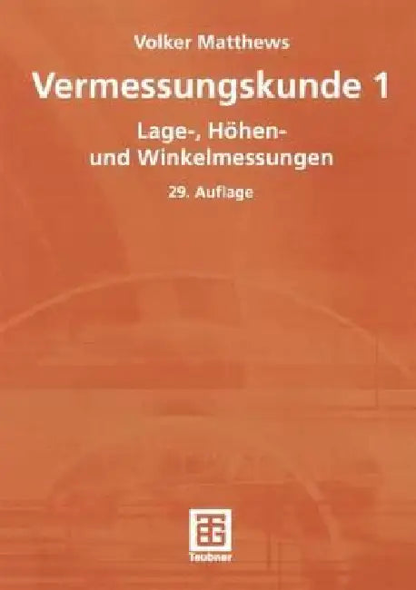 Buy Vermessungskunde 1 (English, Volker Matthews) — BookShops.in