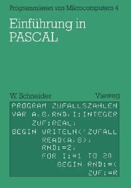 Buy Einführung in Pascal (English, Wolfgang Schneider) — BookShops.in