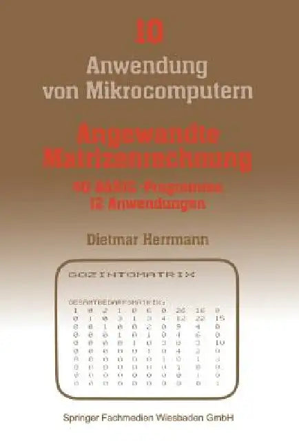 Buy Angewandte Matrizenrechnung (English, Dietmar Herrmann) — BookShops.in