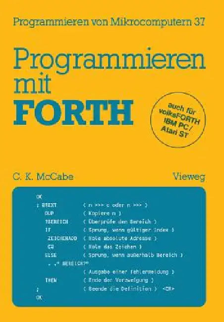 Buy Programmieren Mit Forth (English, C. Kevin Maccabe) — BookShops.in