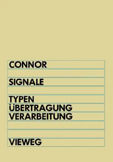 Buy Signale (English, Frank R. Connor) — BookShops.in