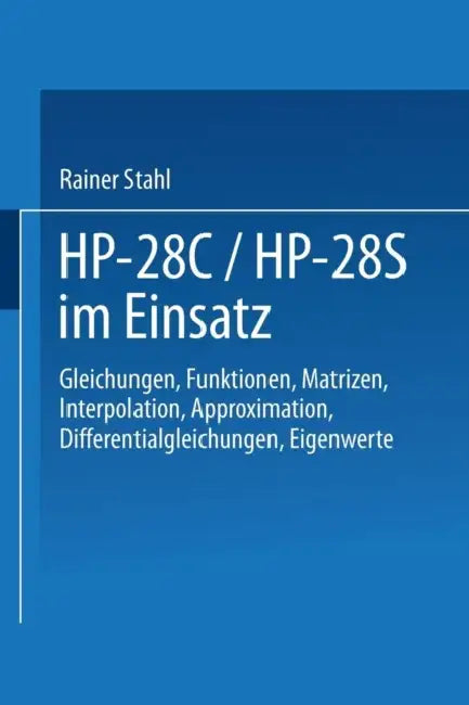 Buy Hp-28c / Hp-28s Im Einsatz (English, Rainer Stahl) — BookShops.in