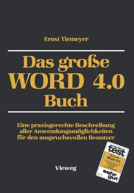 Buy Das Große Word 4.0 Buch (English, Ernst Tiemeyer) — BookShops.in