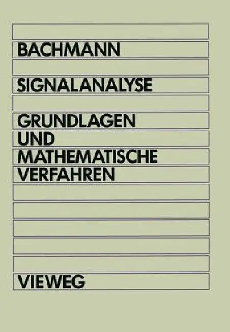 Buy Signalanalyse (English, Wolfgang Bachmann) — BookShops.in