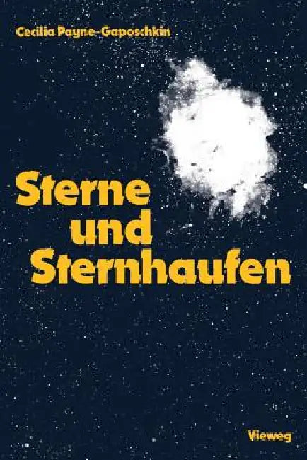Buy Sterne Und Sternhaufen (English, Cecilia Helena Payne Gaposchkin) — BookShops.in