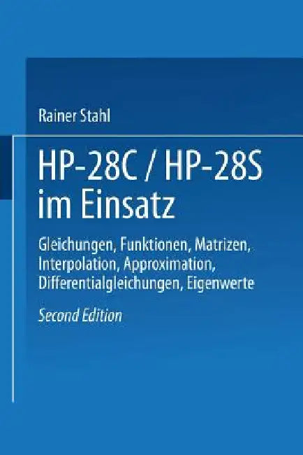 Buy Hp-28c / Hp28s Im Einsatz (English, Rainer Stahl) — BookShops.in