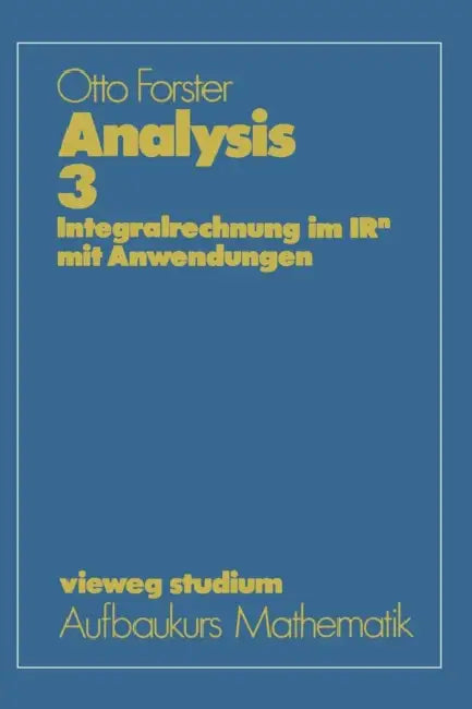 Buy Analysis 3 (English, Otto Forster) — BookShops.in