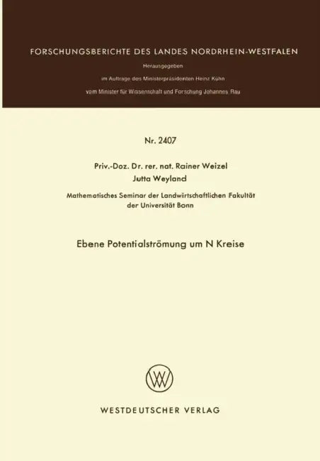 Buy Ebene Potentialströmung um N Kreise (English, Rainer Weizel) — BookShops.in