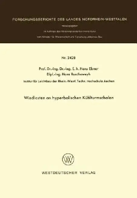 Buy Windlasten an Hyperbolischen Kühlturmschalen (English, Hans Ebner) — BookShops.in