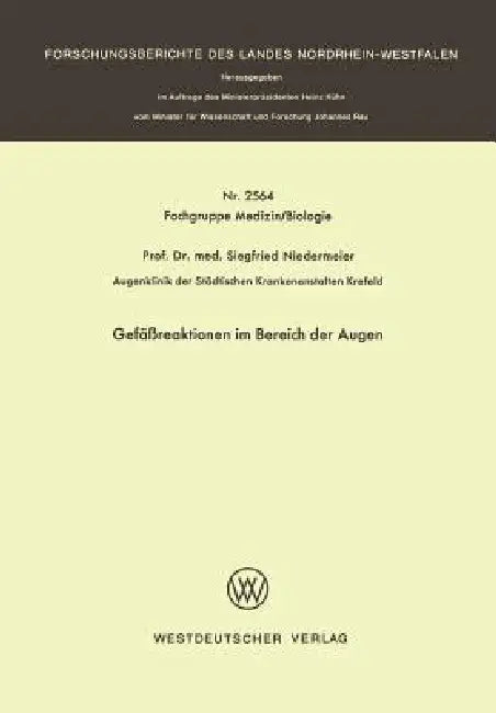 Buy Gefäßreaktionen Im Bereich Der Augen (English, Siegfried Niedermeier) — BookShops.in