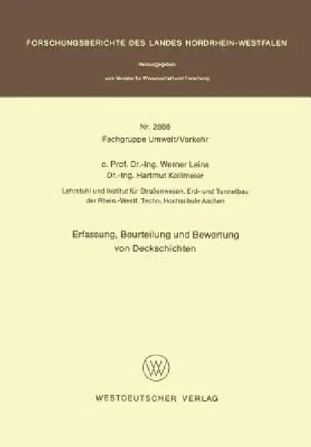 Buy Erfassung, Beurteilung Und Bewertung Von Deckschichten (English, Werner Leins) — BookShops.in