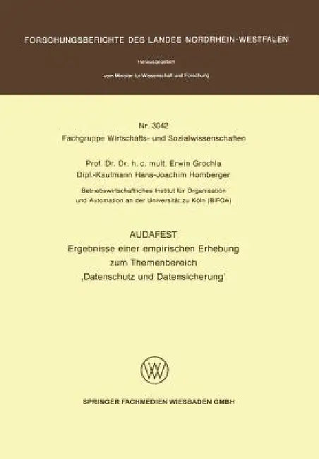 Buy Audafest (English, Erwin Grochla) — BookShops.in