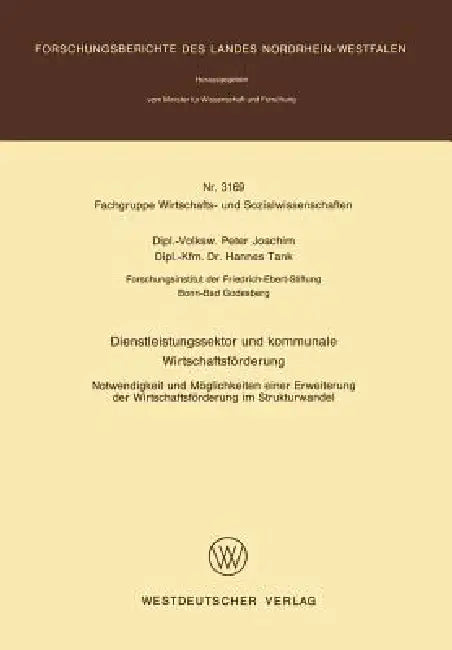 Buy Dienstleistungssektor Und Kommunale Wirtschaftsförderung (English, Peter Joachim) — BookShops.in