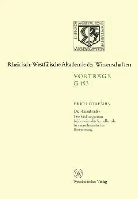 Buy Die »Kanalstadt« (English, Erich Otremba) — BookShops.in
