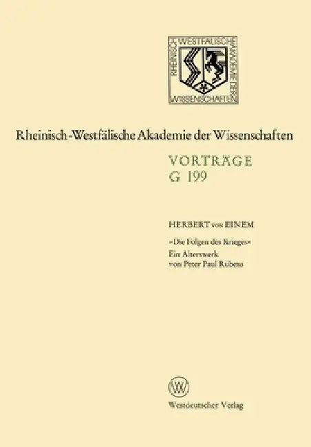 Buy Die Folgen des Krieges (English, Herbert ~Von Einem) — BookShops.in