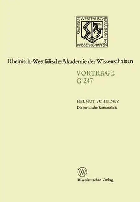 Buy Die juridische Rationalität (English, Helmut Schelsky) — BookShops.in
