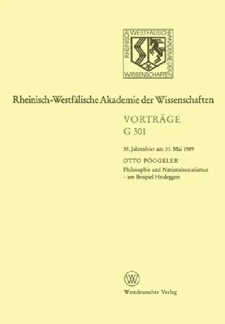 Buy Philosophie und Nationalsozialismus - am Beispiel Heideggers (English, Otto Pöggeler) — BookShops.in