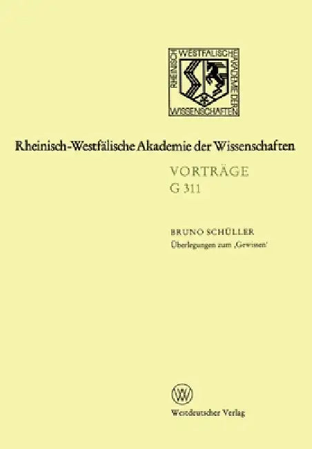 Buy Überlegungen zum, Gewissen' (English, Bruno Schüller) — BookShops.in