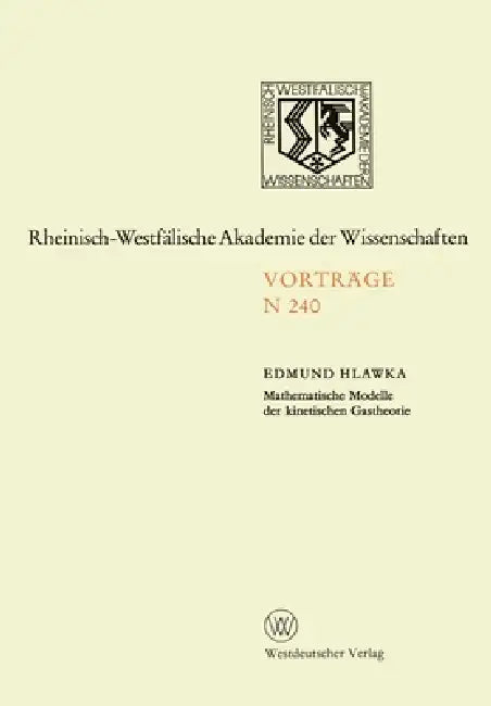 Buy Mathematische Modelle der kinetischen Gastheorie (English, Edmund Hlawka) — BookShops.in