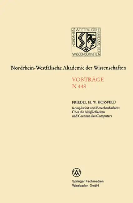 Buy Komplexität und Berechenbarkeit (English, Friedel Hoßfeld) — BookShops.in