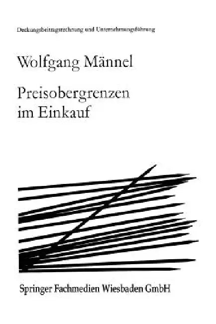 Buy Preisobergrenzen Im Einkauf (English, Wolfgang Männel) — BookShops.in