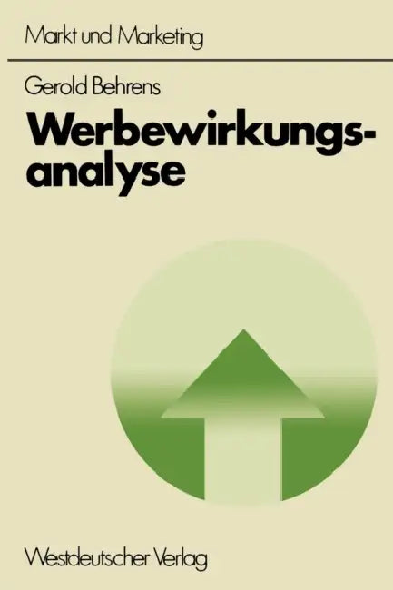 Buy Werbewirkungsanalyse (English, Gerold Behrens) — BookShops.in