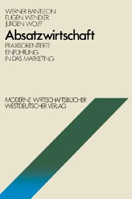 Buy Absatzwirtschaft (English, Werner Bantleon) — BookShops.in
