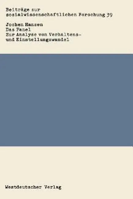 Buy Das Panel (English, Jochen Hansen) — BookShops.in