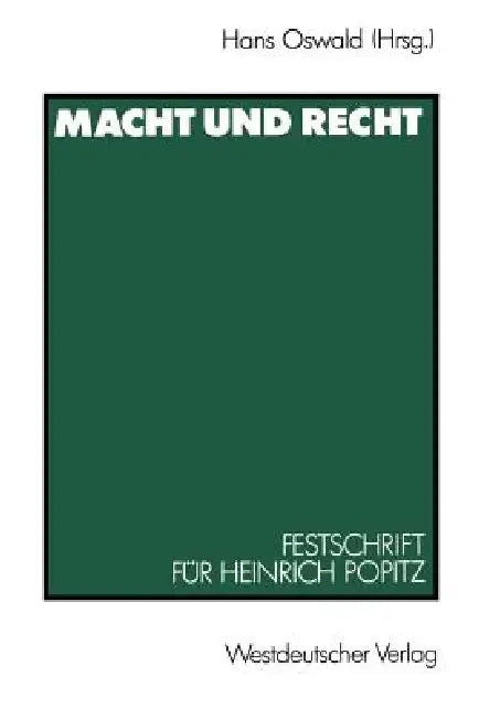 Buy Macht Und Recht (English, Hans Oswald) — BookShops.in