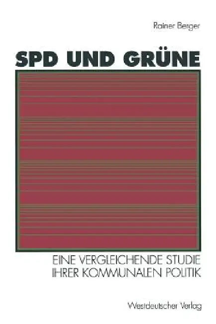 Buy SPD Und Grüne (English, Rainer Berger) — BookShops.in