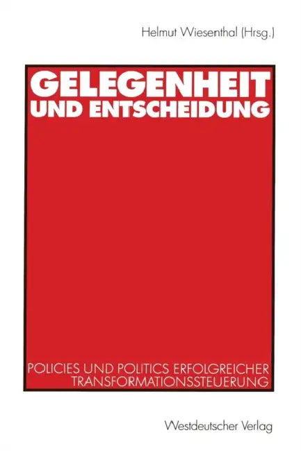 Buy Gelegenheit Und Entscheidung (English, Helmut Wiesenthal) — BookShops.in