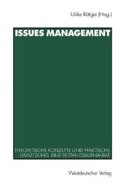 Buy Issues Management (English, Ulrike Röttger) — BookShops.in