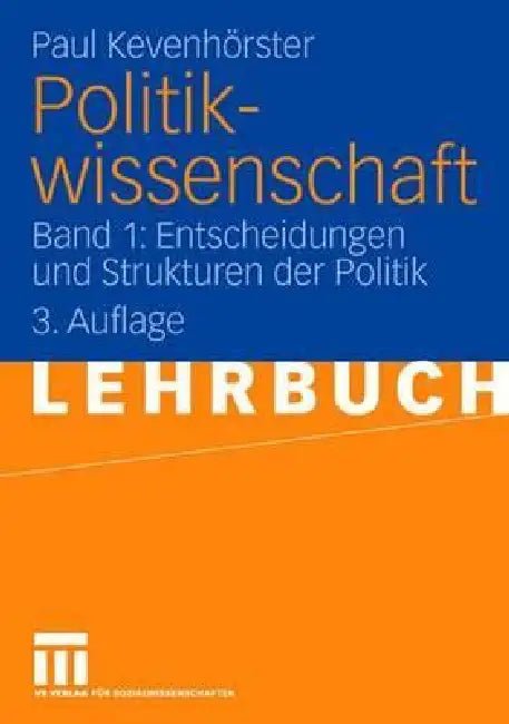 Buy Politikwissenschaft (English, Paul Kevenhörster) — BookShops.in
