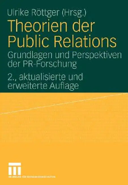 Buy Theorien Der Public Relations (English, Ulrike Röttger) — BookShops.in