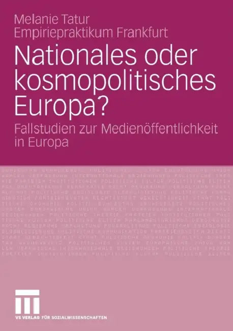 Buy Nationales Oder Kosmopolitisches Europa? (English, Melanie Tatur) — BookShops.in
