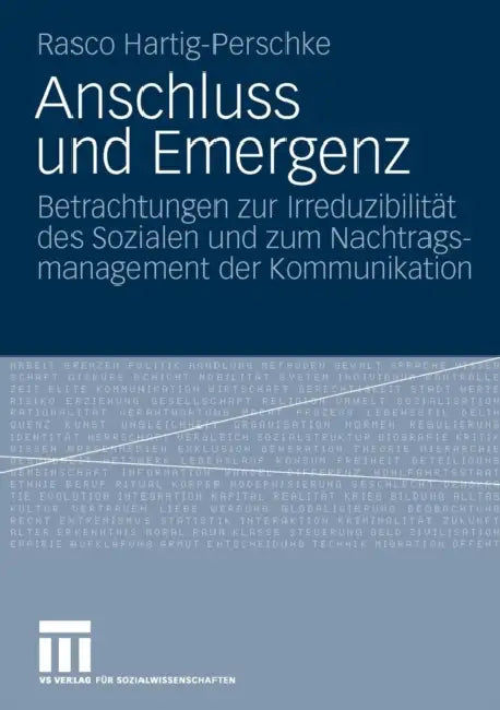 Buy Anschluss Und Emergenz (English, Rasco Hartig-Perschke) — BookShops.in