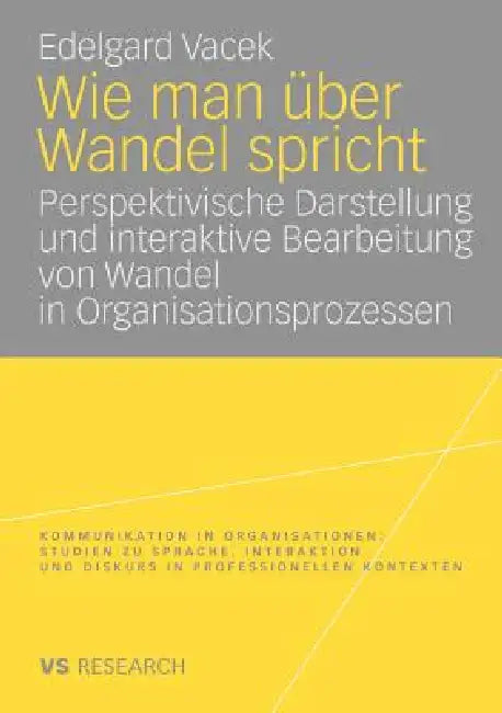 Buy Wie Man Über Wandel Spricht (English, Edelgard Vacek) — BookShops.in
