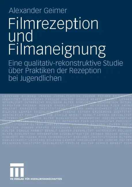 Buy Filmrezeption Und Filmaneignung (English, Alexander Geimer) — BookShops.in