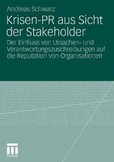 Buy Krisen-PR Aus Sicht Der Stakeholder (English, Andreas Schwarz) — BookShops.in