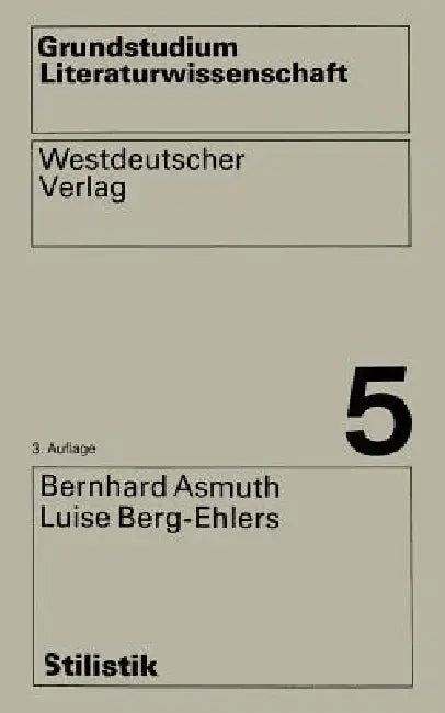 Buy Stilistik (English, Bernhard Asmuth) — BookShops.in