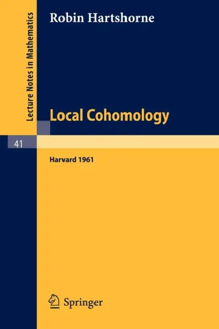 Buy Local Cohomology (English, Robin Hartshorne) โ BookShops.in