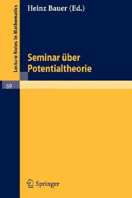 Buy Seminar Über Potentialtheorie (English, Heinz Bauer) — BookShops.in