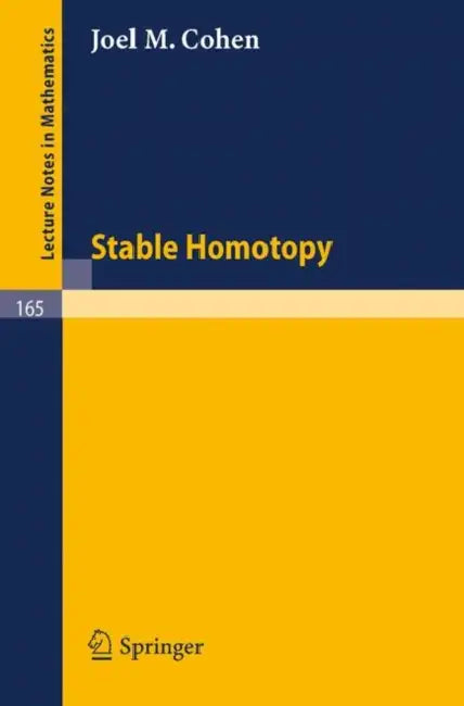 Buy Stable Homotopy (English, Joel M. Cohen) — BookShops.in