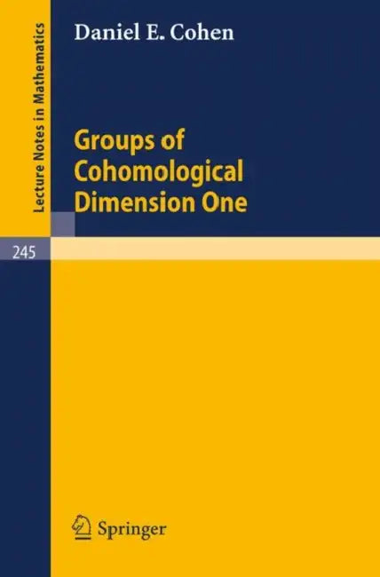 Buy Groups of Cohomological Dimension One (English, Daniel E. Cohen) — BookShops.in