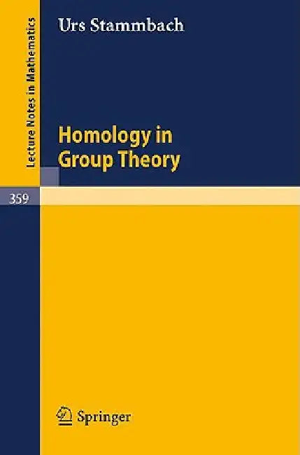 Buy Homology in Group Theory (English, Urs Stammbach) — BookShops.in
