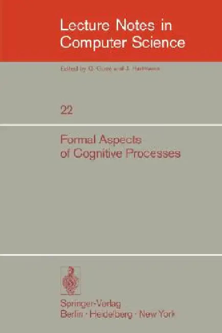 Buy Formal Aspects of Cognitive Processes (English, T. Storer | D. Winter) — BookShops.in