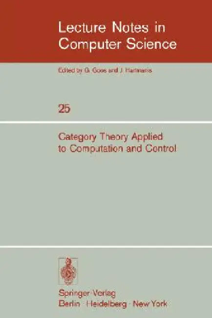 Buy Category Theory Applied to Computation and Control (English, E. G. Manes) — BookShops.in